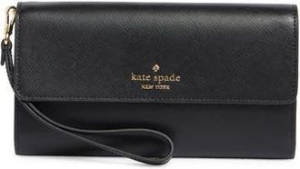 Kate Spade New York madison travel trifold wallet in Black at Nordstrom Rack