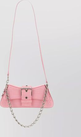 Balenciaga crocodile texture cross-body bag