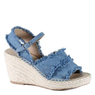 Diba Womens Grants Ville Wedge Sandal In Blue
