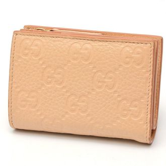 Gucci Pink Beige Gg Leather Wallet (Bi-Fold) (Pre-Owned)