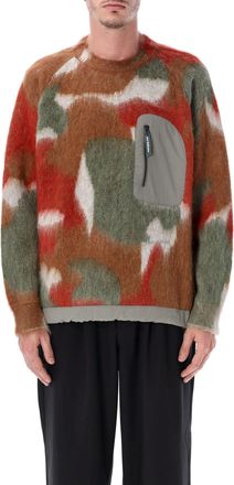 And Wander 60 Mix Shaggy Knit Sweater