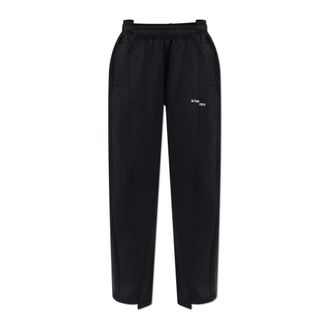 VETEMENTS Sweatpants, female, Black, Size: XS Logo Sweatpants