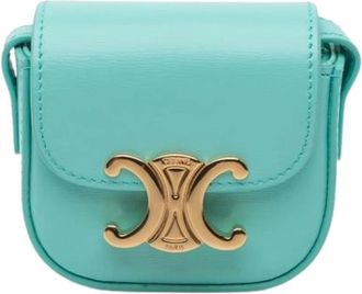 Celine Pre-owned Mini Bags, female, Blue, Size: ONE SIZE Pre-owned Mini Crossbody Bag