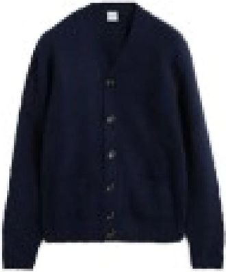 Aspesi Gebreide Cardigan - Heren - Vesten - Blauw - 2XL - Truien & Vesten