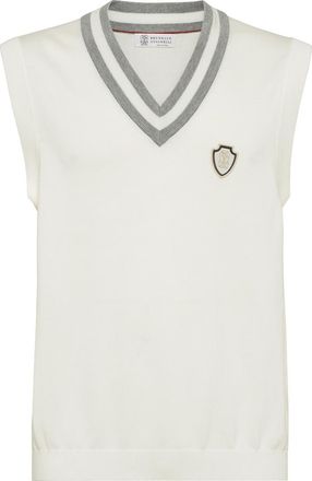 Brunello Cucinelli Cotton vest in Panama at Nordstrom, Size Xxx-Large Eu