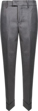 Berwich Alice Lange Broek - Dames - Slim Fit Broeken - Grijs - XS - Leer - Broeken