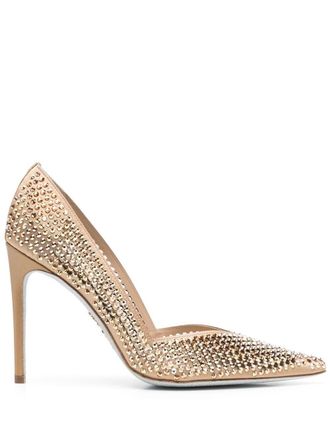 Rene Caovilla Pumps a punta con decorazione Swarovski - Toni neutri