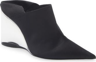 Alaia Acrylic Wedge Mule in Noir at Nordstrom, Size 35