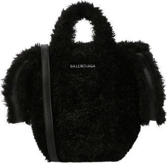 Balenciaga Everyday 2.0 Xs North-South Faux-Fur Tote