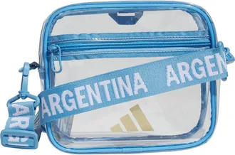 adidas Originals Argentina Clear Crossbody Bag in Light Blue/gold Metallic at Nordstrom