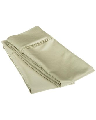 Superior 1200 Thread Count Egyptian Cotton 2Pc Solid Pillowcase Set