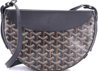Goyard Hirondelle Shoulder Bag Coated Canvas and Leather