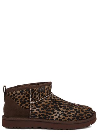 UGG Ugg Classic Ultra Mini Calf-hair Ankle Boots - Brown - 7 (IT38/ UK5)