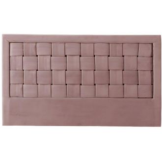 Vente-Unique Testata 160 cm Velluto Rosa antico - jenna
