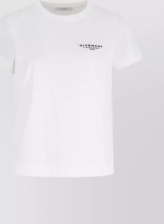 Givenchy cotton logo print short sleeve t-shirt