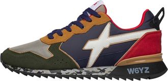 W6YZ Technical fabric and suede sneakers Jet-M. - Heren - Sneakers - Veelkleurig - 45 EU - Schoenen