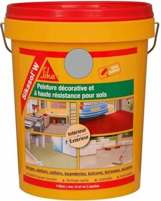 Sika Sika - Pintura Para Suelos De Un Componente Sol W - Gris Hormig&oacute;n - 5l