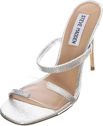 Steve Madden Heeled Mules - Dames - Muiltjes - Grijs - 35 1/2 EU - Leer - Schoenen