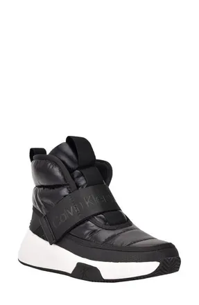 Calvin Klein Mabon High Top Sneaker in Black at Nordstrom, Size 5.5