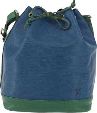 Louis Vuitton Bicolor Noe Epi Leather Blue Leather Handbag (Pre-Owned)