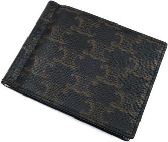 Celine Brown Pvc Leather Wallet (Bi-Fold) (Pre-Owned)