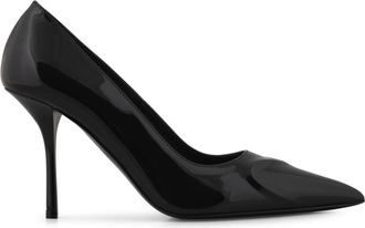 Alaia Black Leather Heels