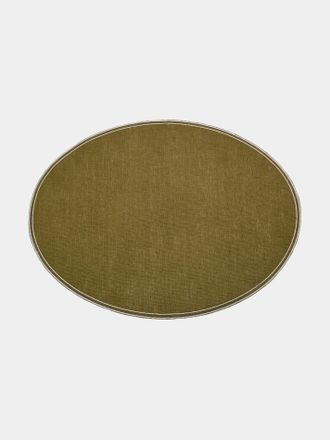 La Gallina Matta Oval Linen Placemats (Set of 4)