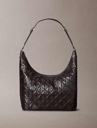 Calvin Klein Bolso De Hombro Con Logo De Emblema En Todo El Art&iacute;culo En Relieve