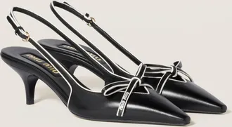 Miu Miu Nappa leather slingback pumps