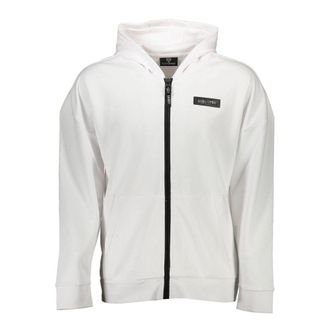 Plein Sport White Cotton Men Mens Sweatshirt