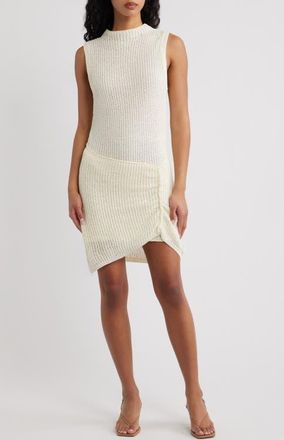 Ronny Kobo Kate Asymmetrical Knit Dress in Pearl at Nordstrom, Size X-Small