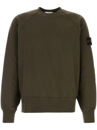 Stone Island Compass Logo Cotton Sweatshirt