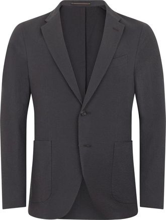 Slowear Blazers, male, Gray, Size: M Single-breasted Cotton Jacket