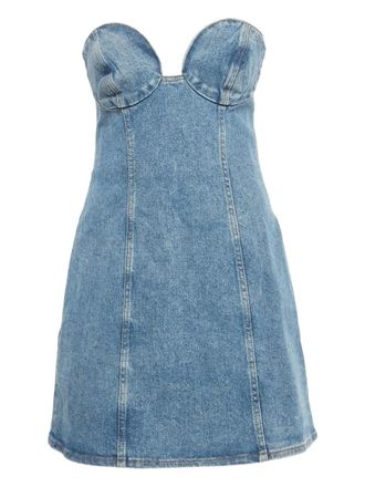 Magda Butrym hourglass strapless dress - Blue