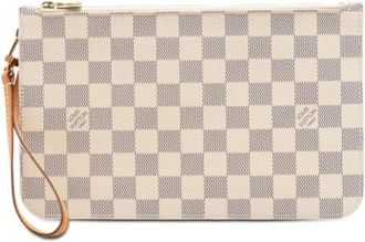 Louis Vuitton Pre-owned Clutches, female, White, Size: ONE SIZE Pre-owned Neverfull Pouch