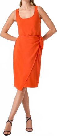 Trina Turk Orita Midi Dress In Ryuji Red