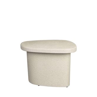 Dutchbone Mesa auxiliar org&aacute;nica de m&aacute;rmol reciclado H41cm - Beige
