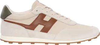 Hogan H699 Smooth Suede Logo Sneakers