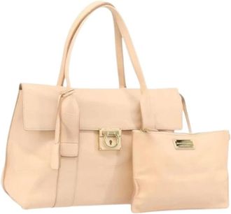 Ferragamo Pre-owned Handbags, female, Pink, Size: ONE SIZE Pre-owned Hand Bag