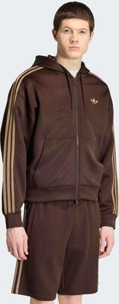 adidas Originals adidas adicolor - Felpa con cappuccio oversize color caff&egrave; aurora-Marrone