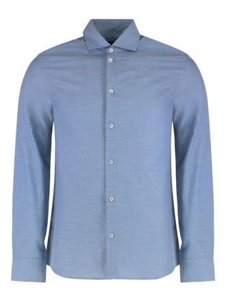 Moorer Sorrento buttoned shirt - men - Cotton - 48 - Blue