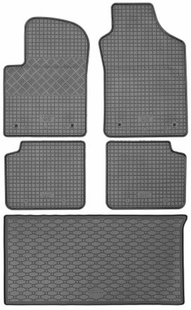 OEM Fiat 500 Hatchback Desde Septiembre De 2007 Hasta Febrero De 2020. Juego De Alfombrillas De Goma Para Coche Y Alfombrilla Para Maletero