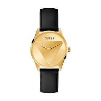 Guess Gouden wijzerplaat leren horloge voor vrouwen - Dames - Accessoires - Veelkleurig - Maat: ONE Size