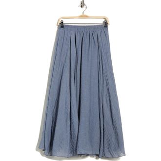 Max Studio Gauze Skirt in H.blue at Nordstrom Rack, Size X-Large