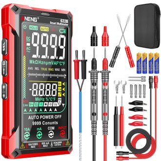OEM Mult&iacute;metro Digital Trms De 9999 Cuentas, Inteligente, Con Rango Autom&aacute;tico, Anti-quemado, Ohm&iacute;metro, Amper&iacute;metro, Volt&iacute;metro, Ncv, Corriente Cc/ca, Vo