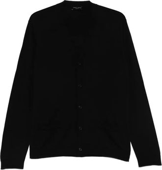 Roberto Collina pocket button cardigan - men - Merino - 52 - Black