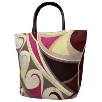 Emilio Pucci Pre-owned Canvas Tote Bag - Dames - Vintage Shopper - Veelkleurig - ONE Size - Vintage