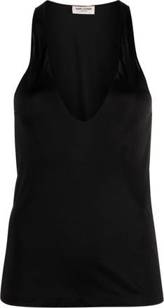 Saint Laurent Deep Neckline Jersey Top