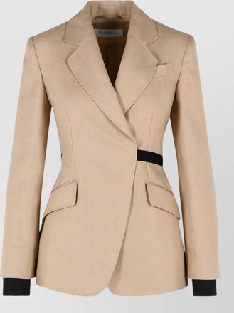 Max Mara fionda double breasted linen blazer