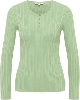 Tranquillo Seidiges EcoVero-Shirt Longsleeve für Damen | grün